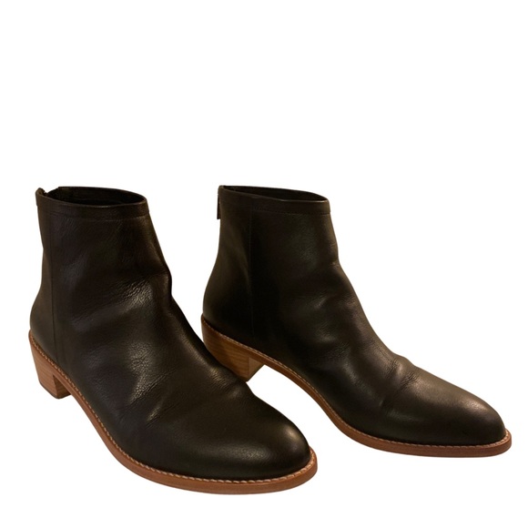 Loeffler Randall Black Leather Booties 10 - Picture 2 of 9